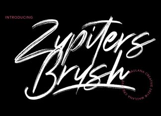 Zupiters Brush Font