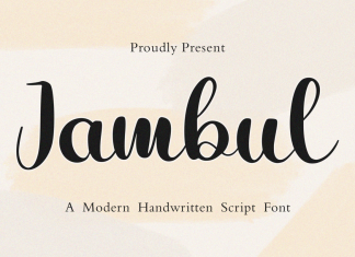Jambul Script Font