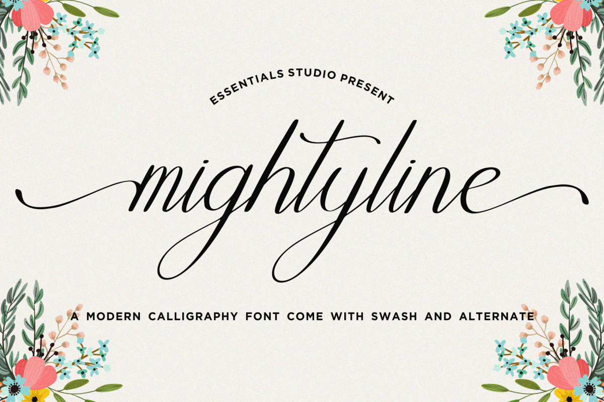 Mightyline Script Font