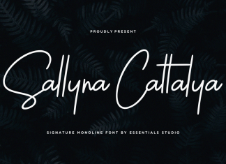 Sallyna Cattalya Handwritten Font