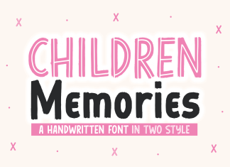 Children Memories Display Font