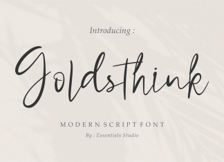 Goldsthink Handwritten Font