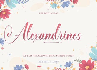 Alexandrines Calligraphy Font