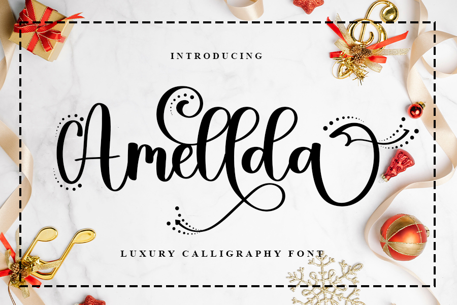 Amellda Calligraphy Font