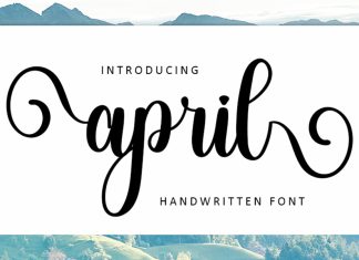April Script Typeface
