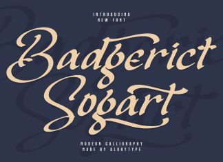 Badgerict Sogart Script Font