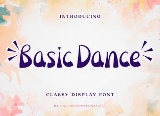 Basic Dance Display Font