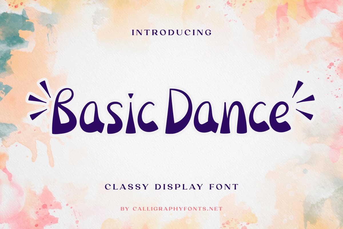 Basic Dance Display Font