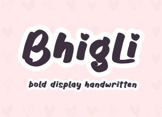 Bhigli Brush Font
