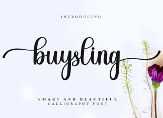 Buysling Calligraphy Font