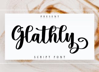Glathly Script Font