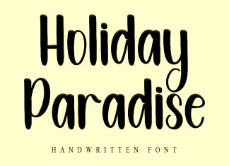Holiday Paradise Display Font