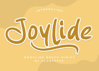 Joylide Display Font