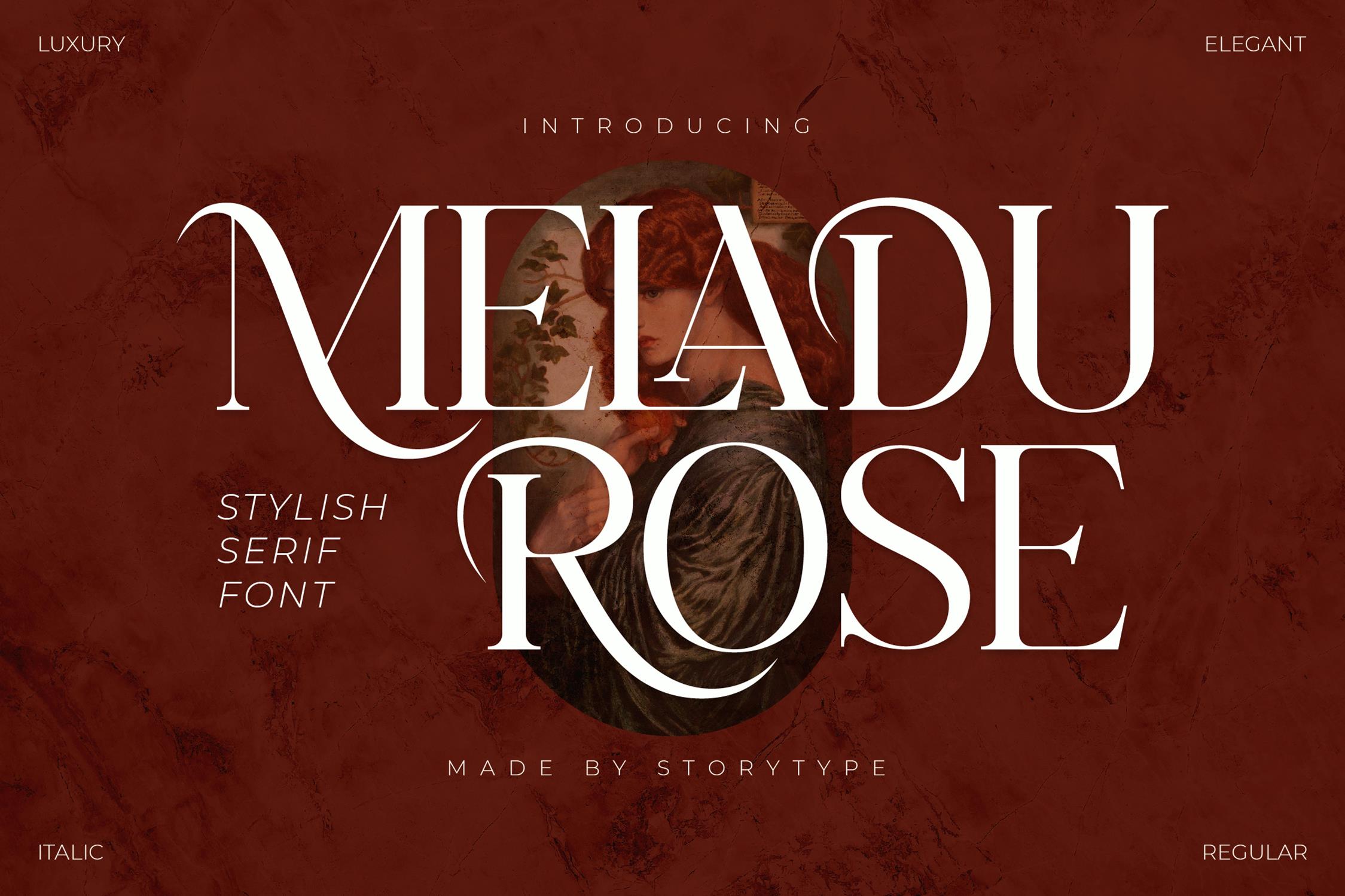 MELADU ROSE Serif Font