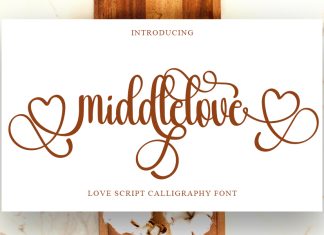 Middlelove Script Font