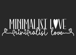 Minimalist Love Script Font