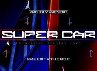 Super Car Display Font