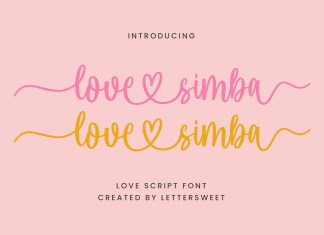 Love Simba Calligraphy Font