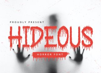 Hideous - Horror Display Font