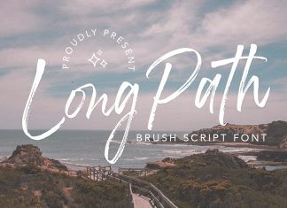 Long Path Brush Font