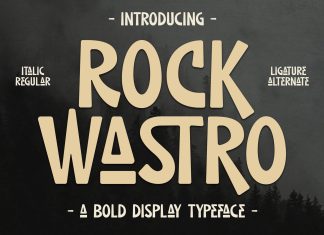 ROCK WASTRO Display Font