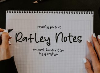 Rafley Notes Handwritten Font