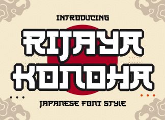 Rijaya Konoha Display Font