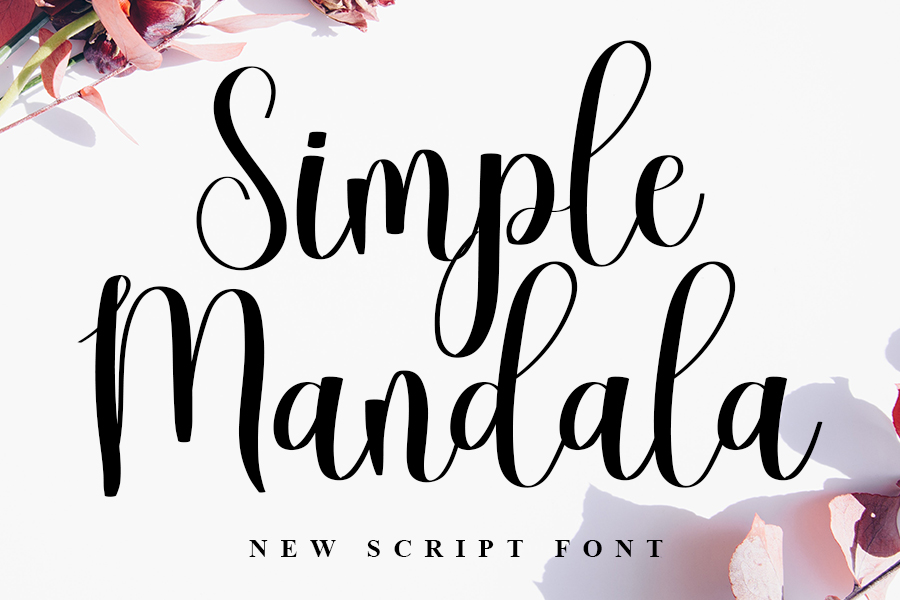 Simple Mandala Script Font
