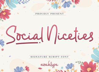 Social Niceties Handwritten Font