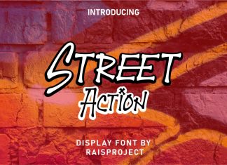 Street Action Display Font