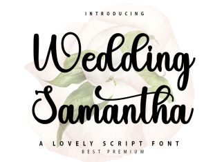 Wedding Samantha Script Font