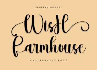 WisH Farmhouse Script Font