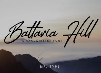 Battavia Hill Handwritten Font