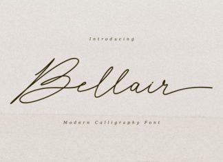 Bellair Script Font