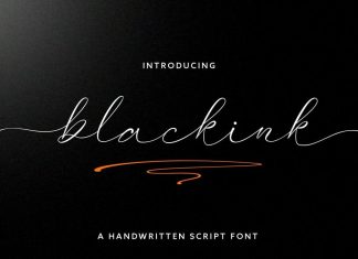 Blackink Script Font