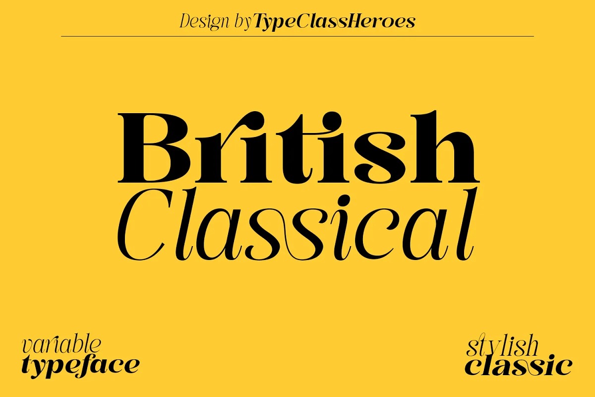 Font class. Classic fonts. Classic Roman font.