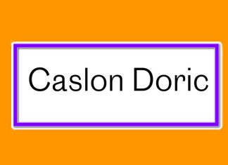 Caslon Doric Sans Serif Font