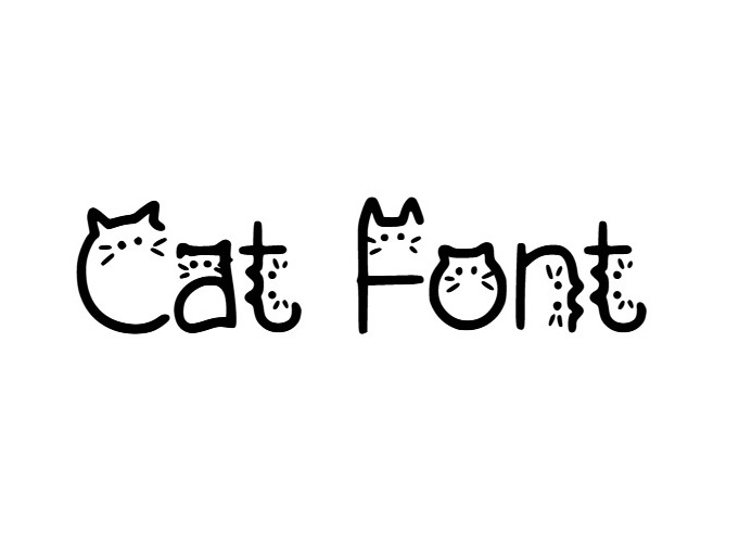 ◆Cat◆ Simple Cat Font | Girinesia | FontSpace