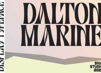 Dalton Marine Display Font