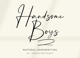Handsome Boys Script Font