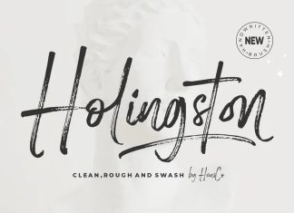 Holingston Brush Font