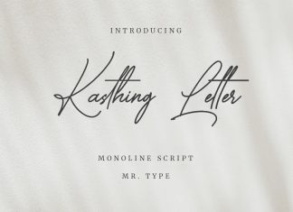 Kasthing Letter Handwritten Font