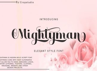Mightyman Script Font