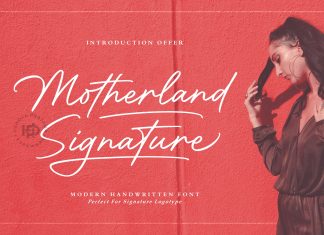 Motherland Signature Font