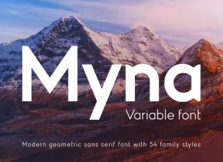 Myna Sans Serif Font