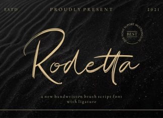 Rodetta Brush Font