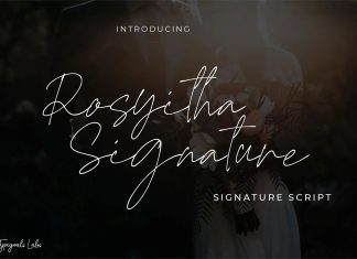 Rosyitha Handwritten Font
