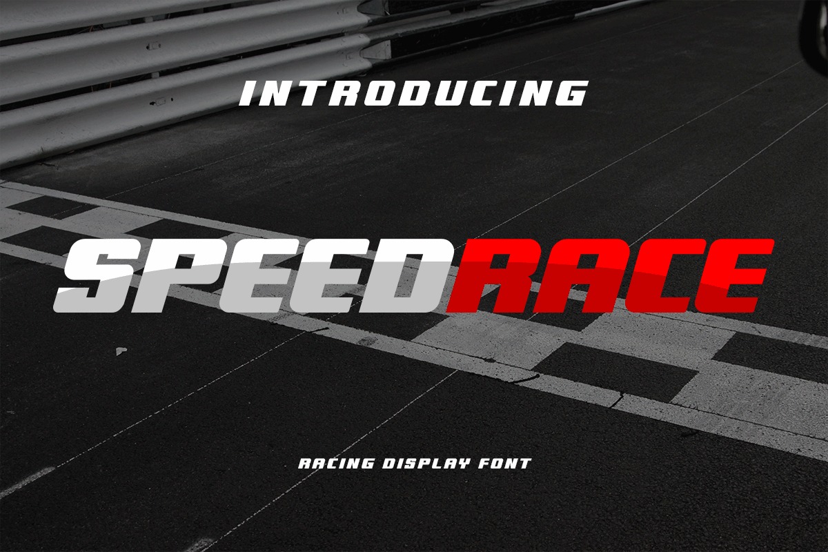 Speed Race Font by NoahType Studio