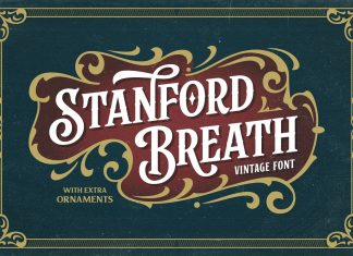Stanford Breath Display Font