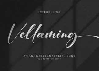 Vellaming Calligraphy Font